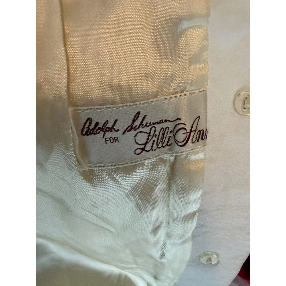 Vintage 70s Faux Fur Vest White Albert Schuman Lilli Ann Made in England-No size - Picture 5 of 7